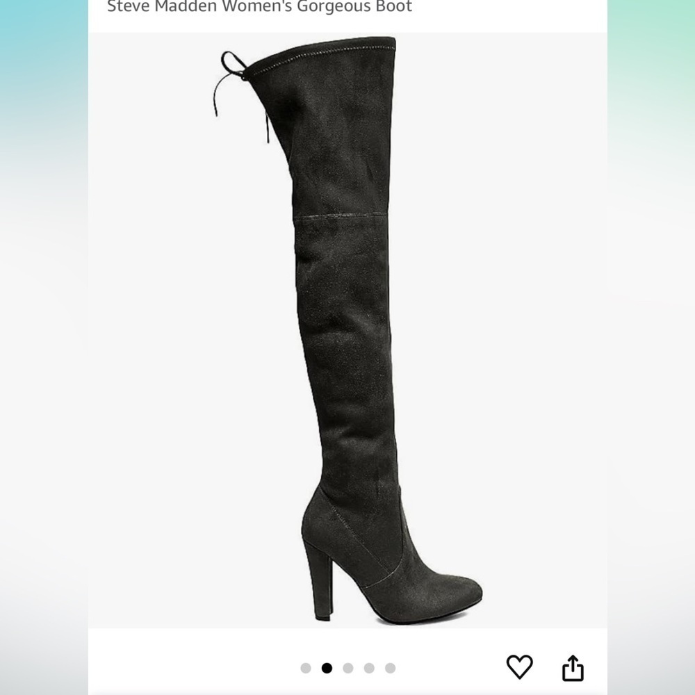 BLACK Steve Madden Gorgeous Boots size 9​​​​​